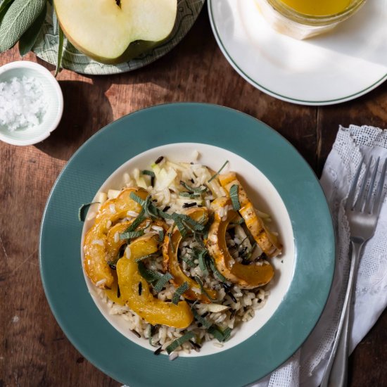 Delicata Squash, Apple & Sage Grain