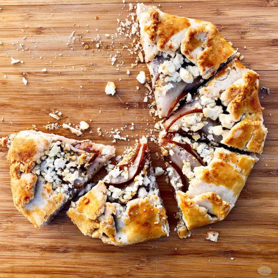 Pear, Feta, and Bacon Jam Galette