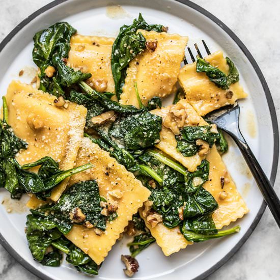 Ravioli with Sage Brown Butter