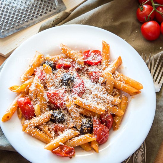 Pasta with Roasted Cherry Tomatoes