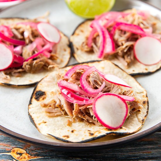 Instant Pot Braised Pork Tacos