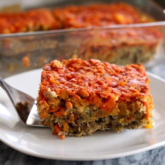 Buffalo Lentil Veggie Loaf