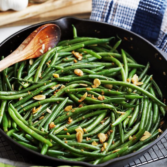 Garlic Ginger Green Beans