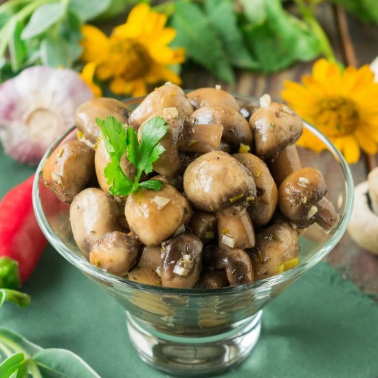 Honey Marinated Mushrooms