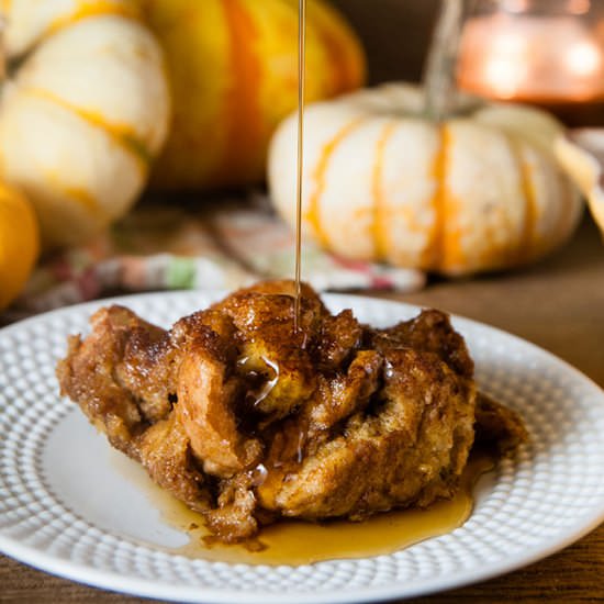 Pumpkin French Toast Casserole