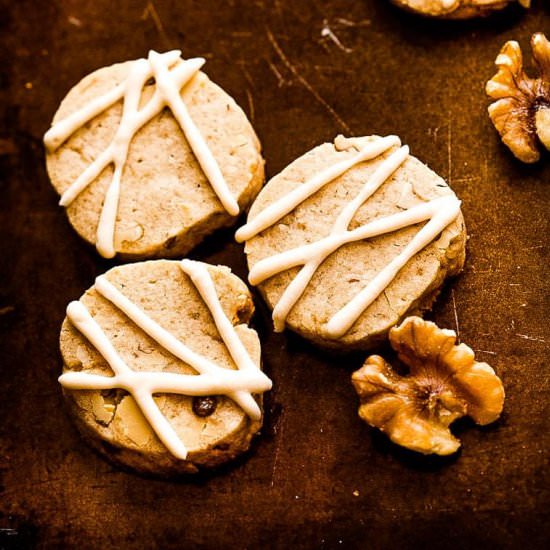 Slice and Bake Walnut Maple Cookies