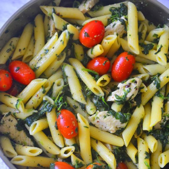 Penne With Chicken And Veggies