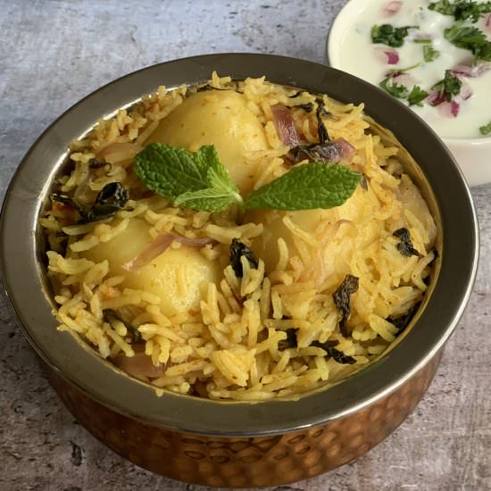 Potato Biryani Instant Pot|Aloo Bir