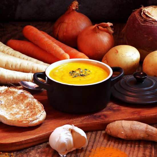 Curried Root Vegetable Soup