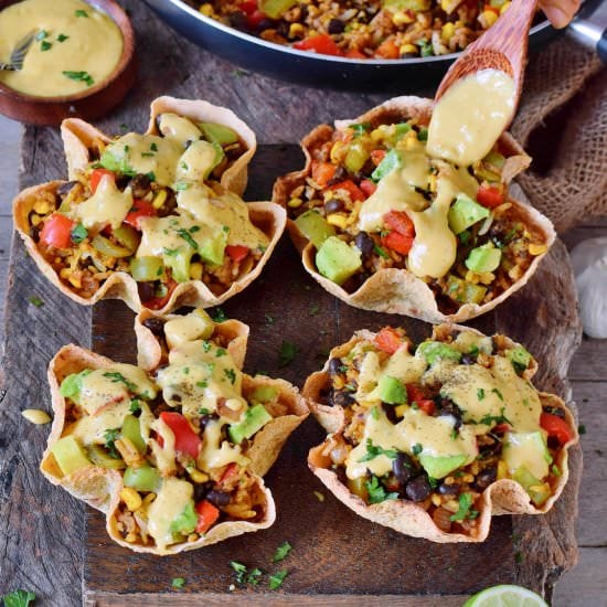 Mexican tortilla bowls