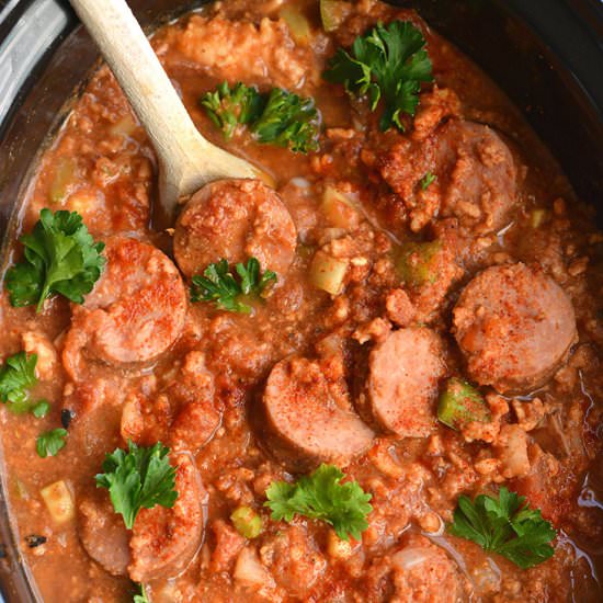 Crockpot Chicken Sausage Chili