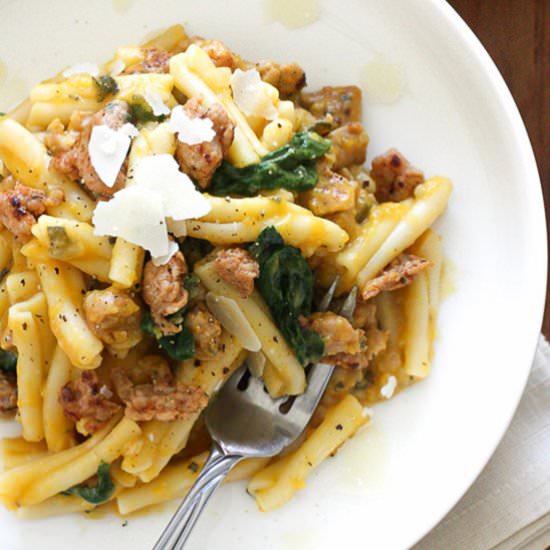 Pasta with Butternut Squash Sauce