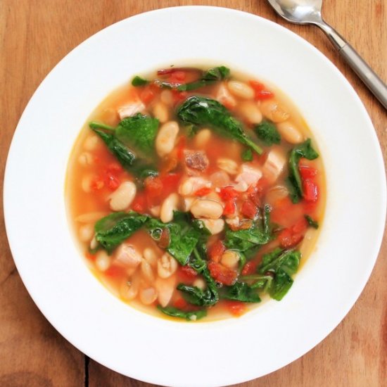 White Bean and Baby Greens Stew