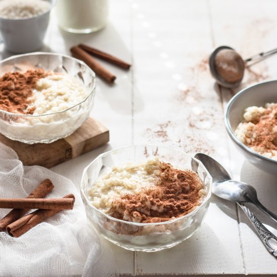 Traditional Romanian Rice Pudding