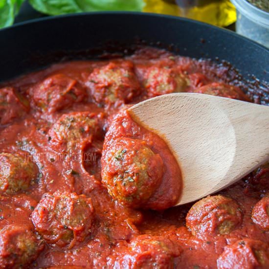 Baked Italian Meatballs