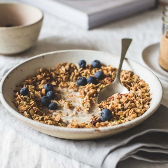 Almond Butter Maple Granola