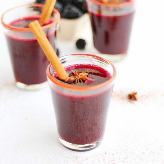 mulled blackberry apple cider