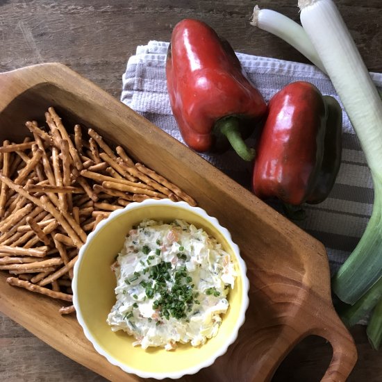 Leek & Pepper Pretzel Dip