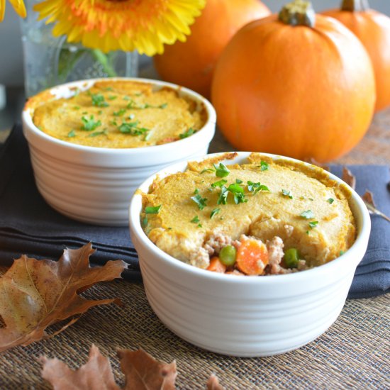 Shepard’s pie with Mashed Pumpkin