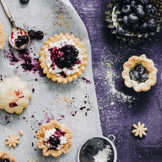 BLUEBERRY VANILLA TARTS