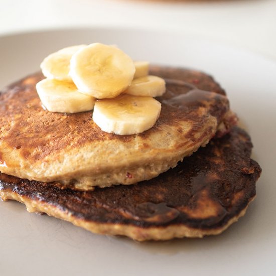 Raspberry & Banana Protein Pancake