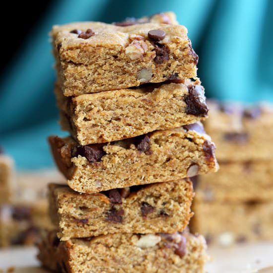 Vegan Pumpkin Blondies