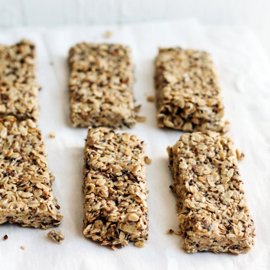 Tahini & Honey Seedy Granola Bars