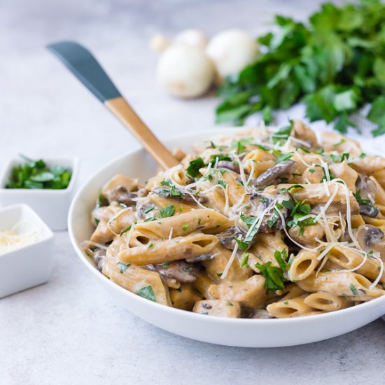 Chicken Marsala Pasta-One Pan