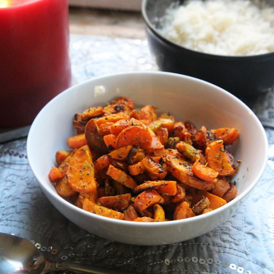 Roasted Carrots with Garlic & Herbs