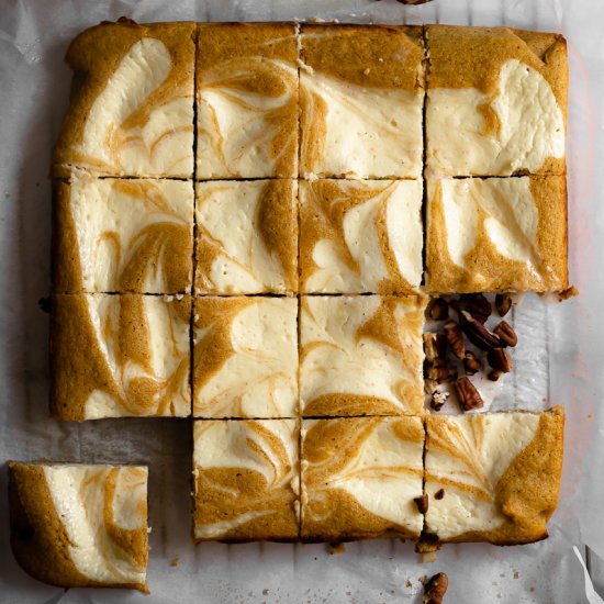 Cheesecake Pumpkin Bars