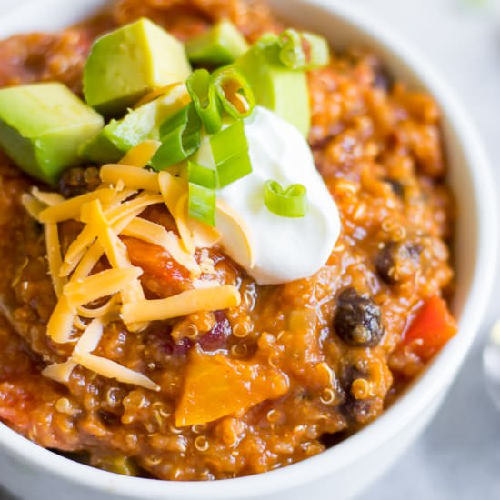 Pumpkin Quinoa Chili