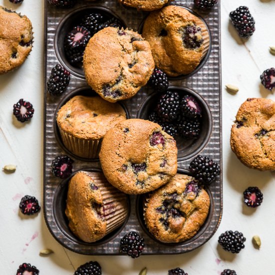 Blackberry Cardamom Muffins