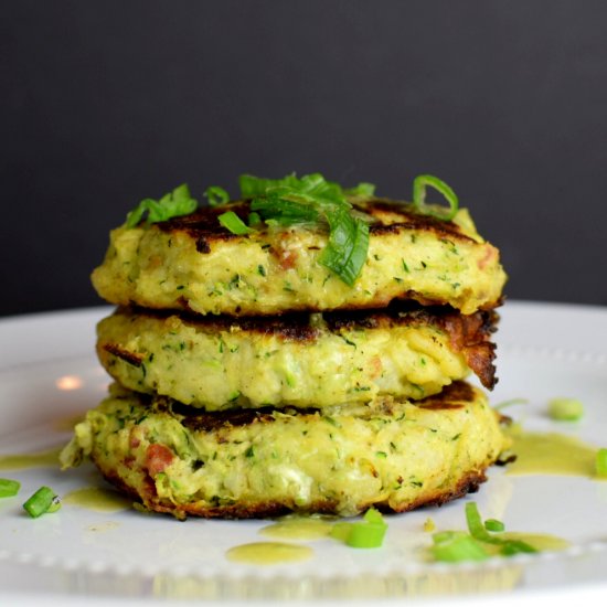 Loaded Zucchini Fritters