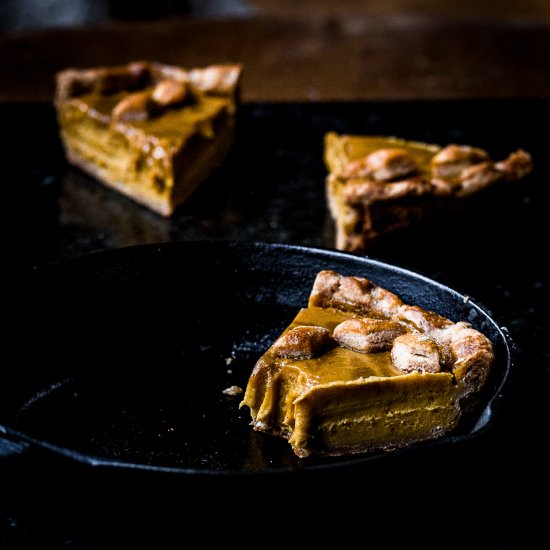 cast iron pumpkin pie