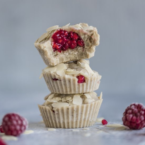 RASPBERRY TAHINI FUDGE CUPS (FAT)