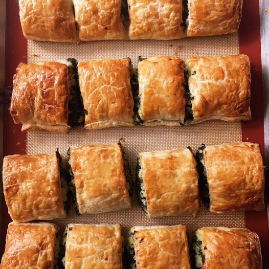 Chard, cauliflower and ricotta roll