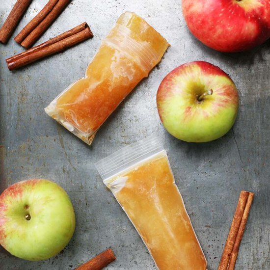 Frozen Apple Cider Pops