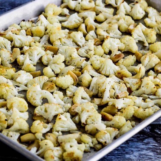 Roasted Cauliflower with Garlic