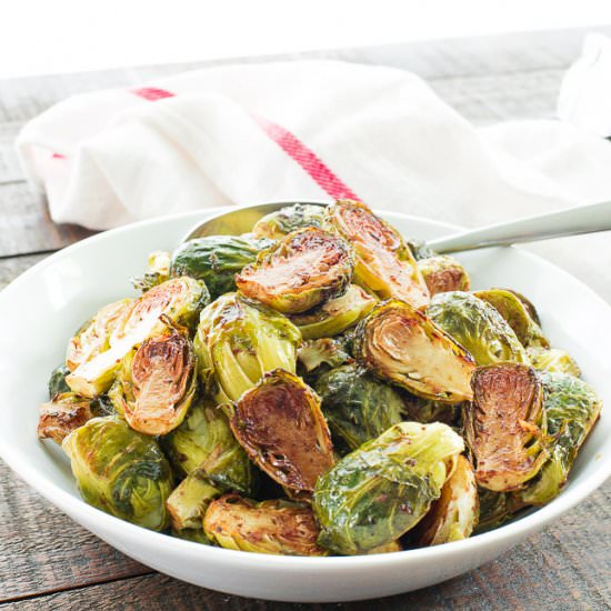 Balsamic-Rosemary Brussels Sprouts