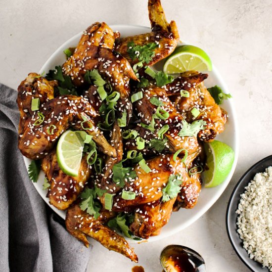 Crispy Honey Sriracha Wings