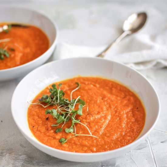 Carrot Ginger Sweet Potato Soup