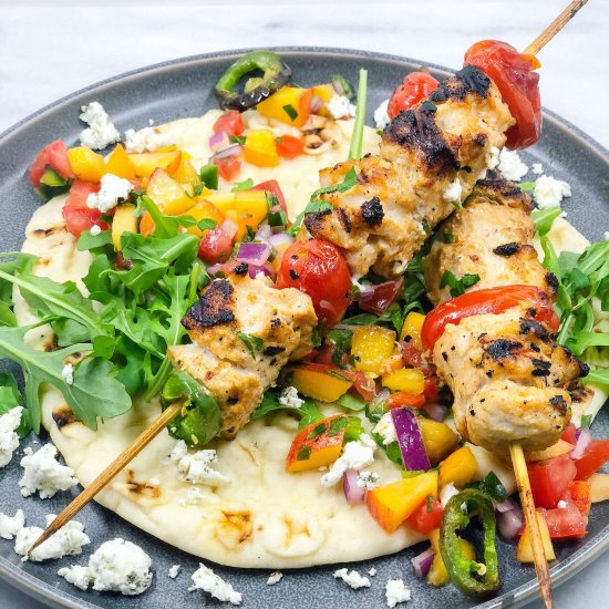 Grilled Chicken with Peach Salsa