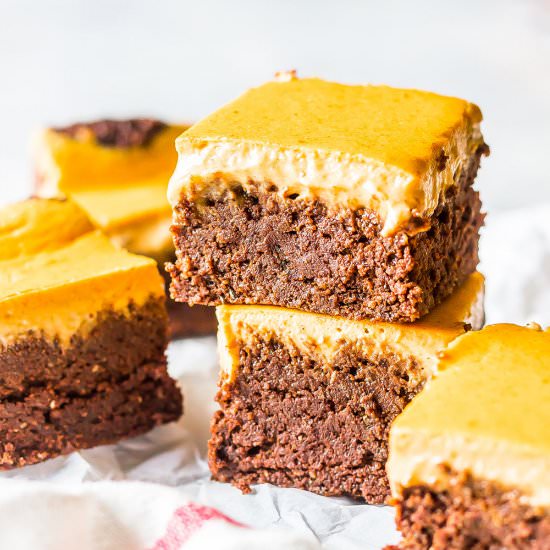 Pumpkin Cheesecake Brownies