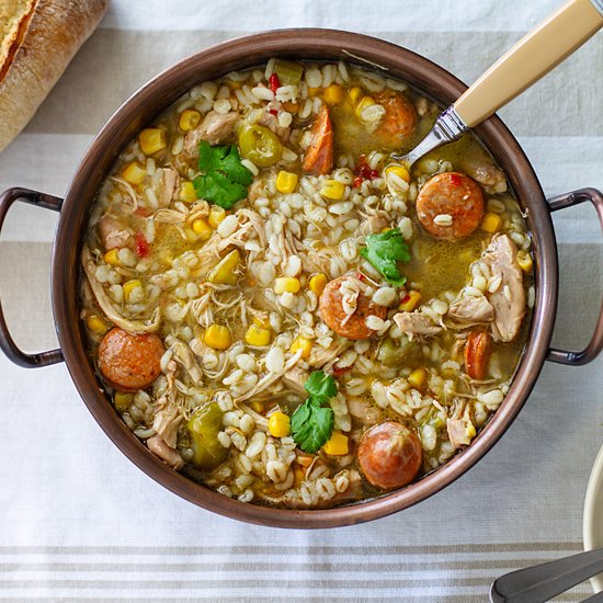 Cajun Chicken Gumbo with Barley