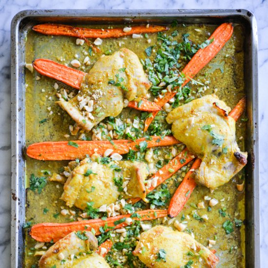 Curried Chicken Sheet Pan Dinner