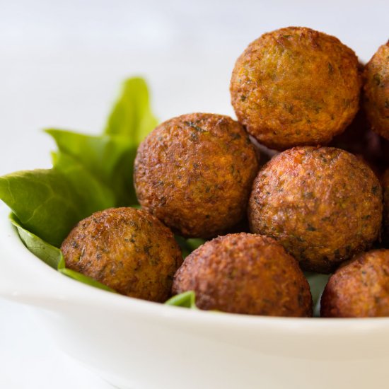 Air fried falafel