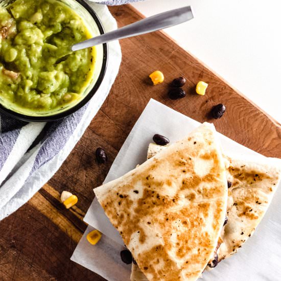 Black Bean & Corn Quesadillas