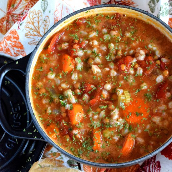 Vegetable Farro Soup