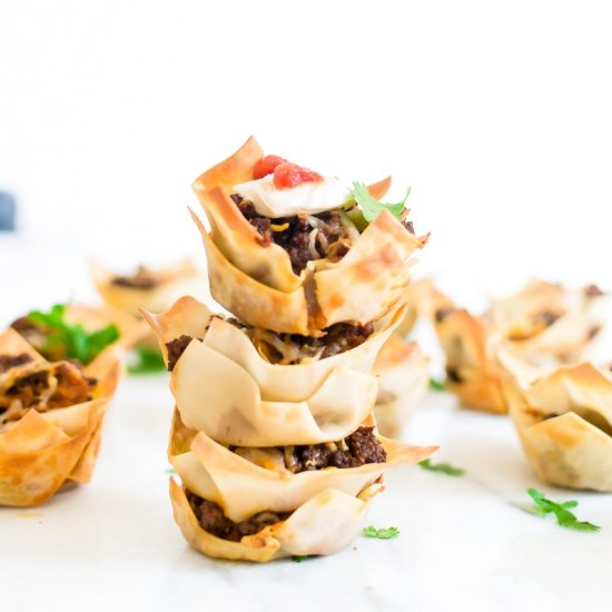 WONTON NACHO CUPS