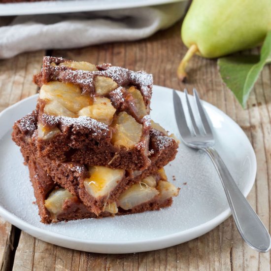 chocolate pear cake